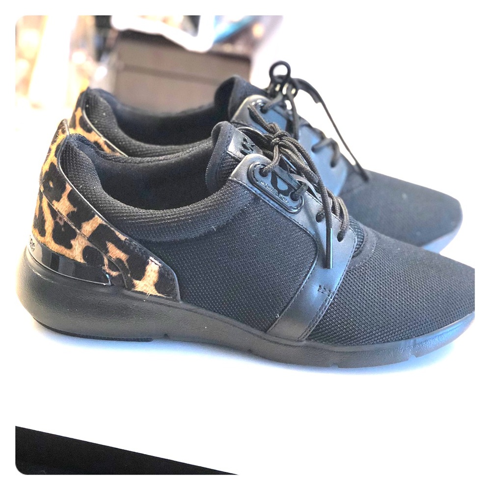 Authentic MK Leopard print street style sneakers